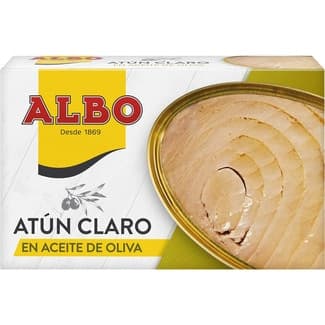 Atún claro en aceite de oliva lata 82 g neto escurrido -