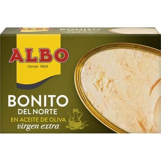 Bonito del norte en aceite de oliva virgen extra lata 82 g neto escurrido -