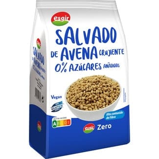 Salvado de avena crujiente sin gluten y 0% azúcares añadidos bolsa 300 g -