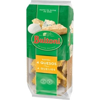 Pasta fresca ravioli relleno de 4 quesos 2 raciones envase 230 g -
