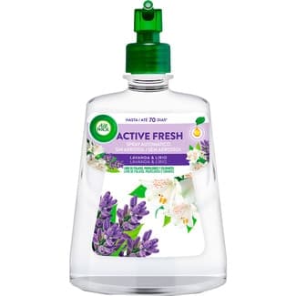 Active Fresh ambientador automático lavanda y lirio con aceites esenciales naturales recambio 228 ml -