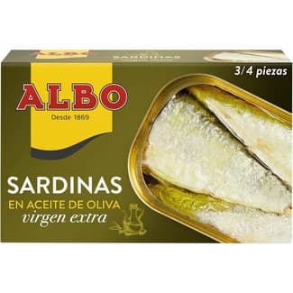 Sardinas en aceite de oliva virgen extra lata 85 g neto escurrido -