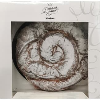 Ensaimada rellena de crema y nata natural montada caja 500 g -