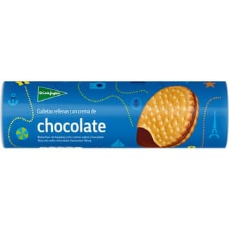 Galletas rellenas con crema de chocolate paquete 500 g -