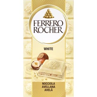 White chocolate blanco con avellanas tableta 90 g -