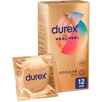 Preservativos Real Feel sensación piel con piel caja 12 unidades -