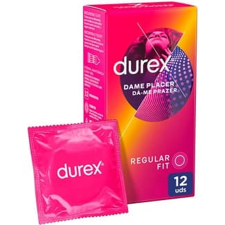 Preservativos Dame Placer con puntos y estrías caja 12 unidades -