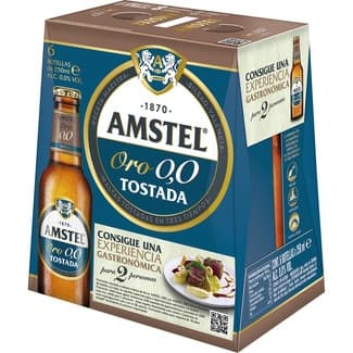 Cerveza tostada sin alcohol pack 6 botellas 25 cl -