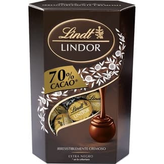 Bombones de chocolate extra negro 70% estuche 200 g -