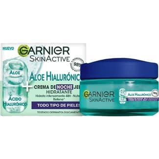 Skin Active crema de noche hidratante Aloe Hialurónico con aloe vera + ácido hialurónico tarro 50 ml -