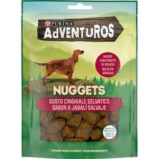 Nuggets snacks para perros con sabor a jabalí envase 90 g -