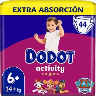 Activity pañales de 14+ kg Extra absorción talla 6+ paquete 44 unidades -