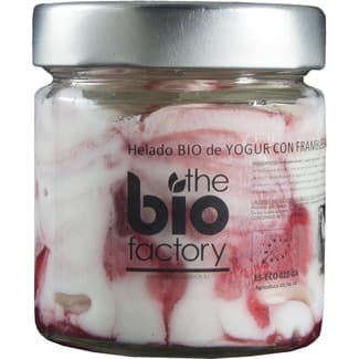 Helado de yogur con frambuesa tarro 212 ml -