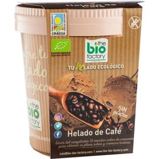 Helado ecológico de café sin gluten tarrina 500 ml -