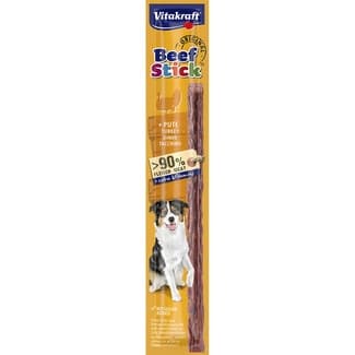 Beef Stick snack en stick para perros con pavo envase 12 g -