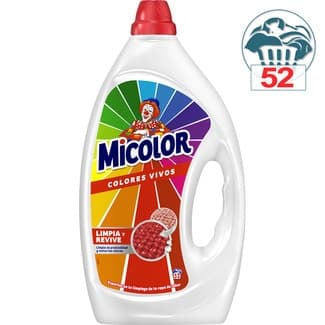 Detergente líquido Colores Vivos botella 52 dosis -
