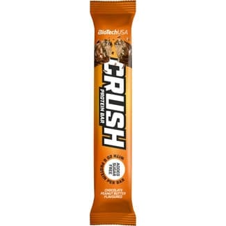 Crush barrita de proteínas sabor a chocolate y cacahuete sin azúcar añadido envase 64 g -