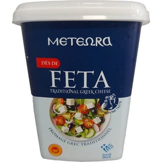 Queso griego feta en cubitos DOP tarrina 150 g neto escurrido -