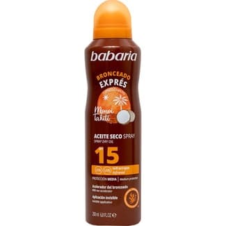 Aceite seco acelerador del bronceado exprés Monoi Tahiti SPF-15 spray 200 ml -