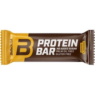 Barrita de proteínas sabor banana sin gluten, sin aceite de palma y sin azúcar añadidos envase 70 g -