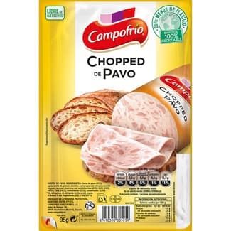 Chopped de pavo en lonchas sin gluten envase 95 g -