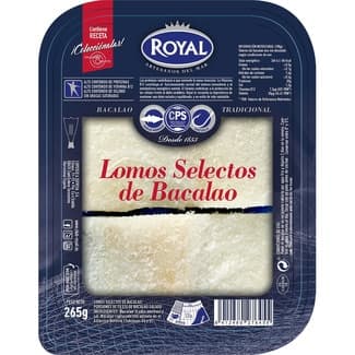 Lomos selectos de bacalao bandeja 265 g -