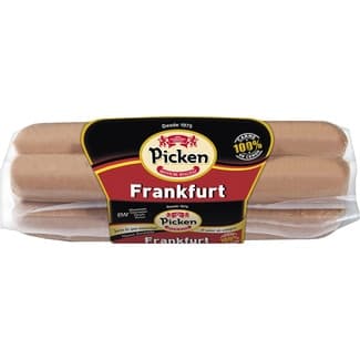 Salchichas Frankfurt cocidas y ahumadas de cerdo sin gluten sin lactosa 2 pack 2 x 150 g envase 300 g -