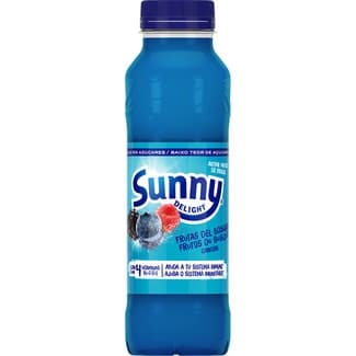 Cancún refresco sabor frutas del bosque sin gas botella 330 ml bajo en azúcares -