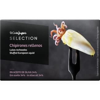Chipirones rellenos en aceite de oliva lata 72 g neto escurrido -