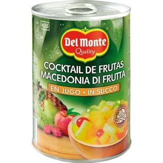 Cóctel de frutas en zumo lata 250 g neto escurrido -