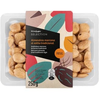 Almendras marcona al estilo tradicional fritas tarrina 250 g -