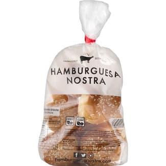 Pan mini burger brioche con sésamo 8 unidades bolsa 160 g -
