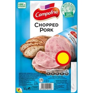 Chopped pork en lonchas especial bocadillo sin gluten envase 95 g -