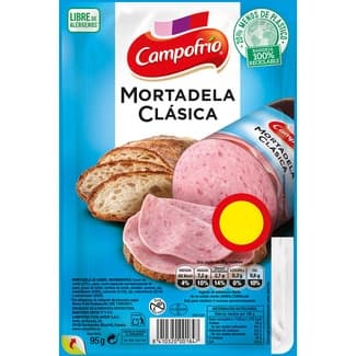 Mortadela clásica en lonchas especial bocadillo sin gluten envase 95 g -