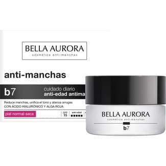 B7 Anti-Manchas crema facial tratamiento despigmentante SPF-15 para piel normal-seca tarro 30 ml -