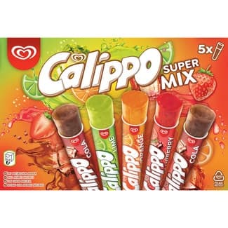Super Mix helados varios sabores sin gluten 5 unidades estuche 525 ml -