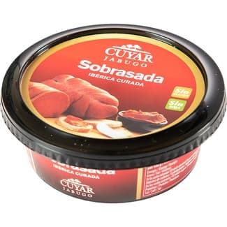 Sobrasada ibérica curada sin gluten tarrina 160 g -