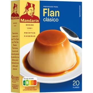 Preparado para hacer flan clásico 20 flanes estuche 20 g -