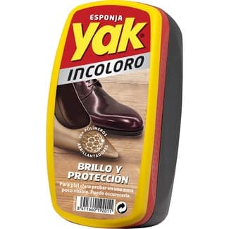 Esponja autobrillante para calzado incolora -