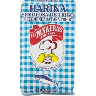Harina semolosa de trigo recomendada para freír paquete 1 kg -