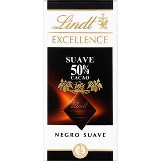 Chocolate negro suave 50% cacao tableta 100 g -