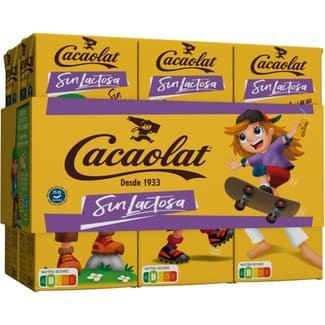 Batido de cacao sin lactosa y sin gluten pack 6 briks 200 ml -