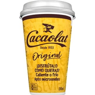 Batido de cacao original vaso 200 ml -