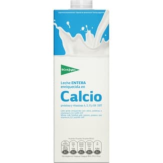 Leche entera con calcio enriquecida con vitaminas A, D y E brik 1 l -