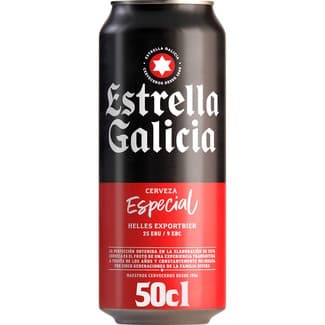 Cerveza rubia especial lata 50 cl -