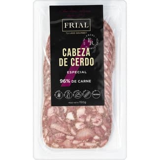Cabeza de cerdo especial en lonchas sin gluten sin lactosa envase 150 g -
