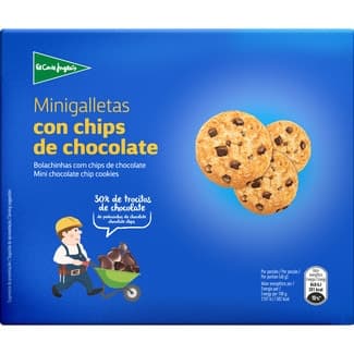 Mini cookies con chips de chocolate bolsa 160 g -