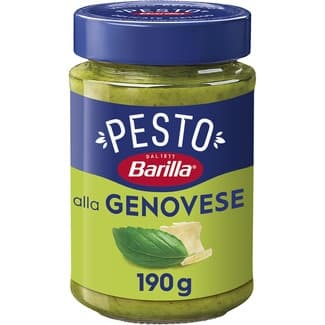 Salsa Pesto alla Genovese con albahaca y queso parmesano sin gluten frasco 190 g -