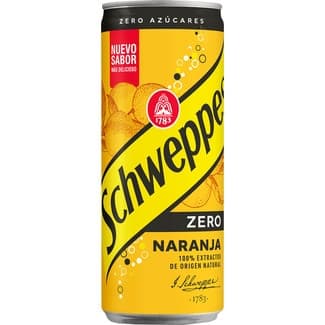 Refresco de naranja con gas 100% aromas naturales lata 33 cl -