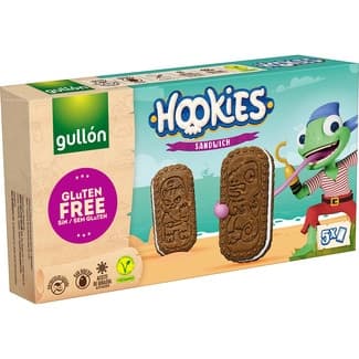 Hookies galleta rellenas sin gluten paquete 230 g -